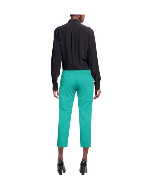 Max Mara Green Plain Colour Casual Trousers