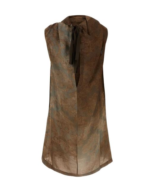 Uma Wang Brown Patterned Top