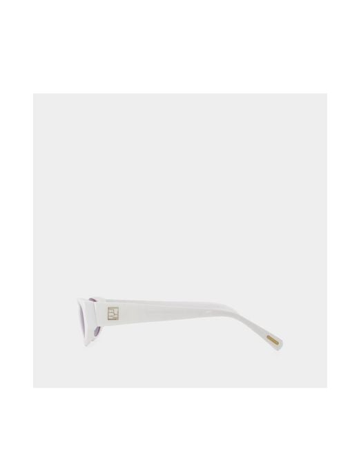 By Far Purple Logo Sunglasses