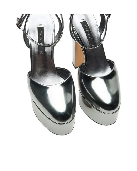 Casadei Metallic Sandale Patty Platform Interstellar