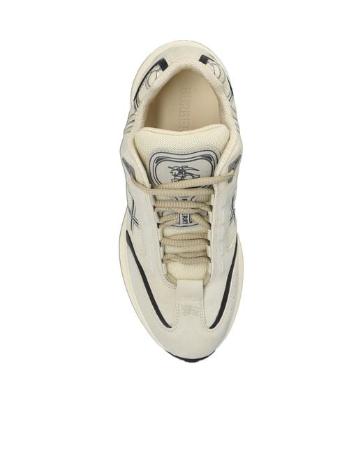 Burberry White Eclipse Runner Sneakers