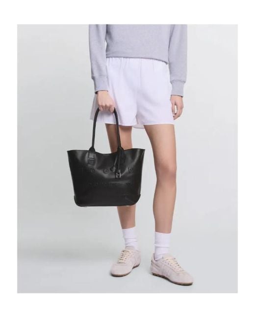 Hogan Black Small Address Shopping Bag