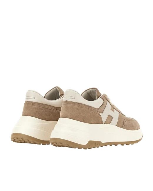 Hogan Natural Hi-Fi Lace-Up Sneakers