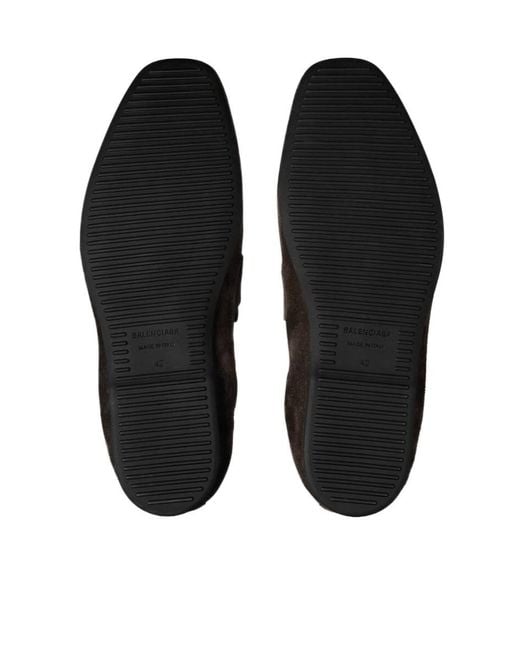 Balenciaga Brown Palermo Bb Loafers for men