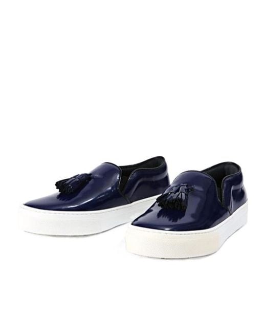 Céline Blue Round-Toe Sneakers
