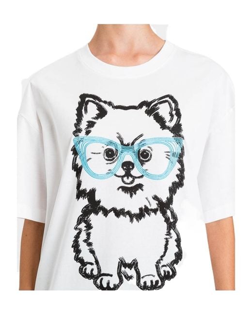 Twinset White Graphic-Print T-Shirt