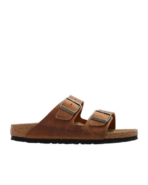 Birkenstock Brown Arizona Double Strap Slip-On Sandals