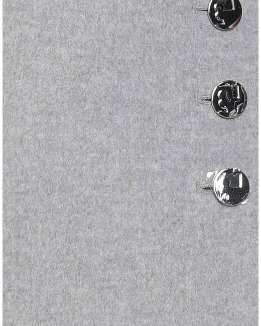 Tory Burch Gray Side Button Skirt