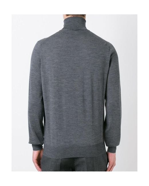 Brunello Cucinelli Gray Turtleneck Jumper for men