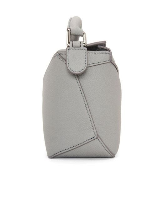 Loewe Gray Puzzle Mini Shoulder Bag
