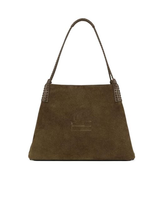 Etro Brown Large Libra Tote Bag