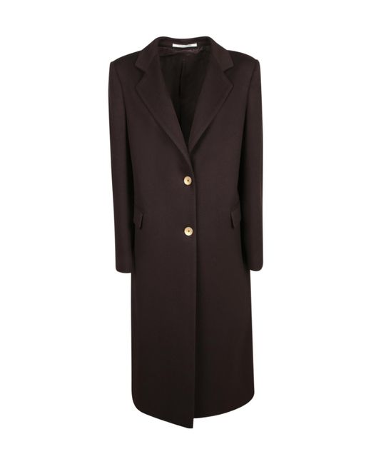 Tagliatore Black Amanda Notched Collar Coat