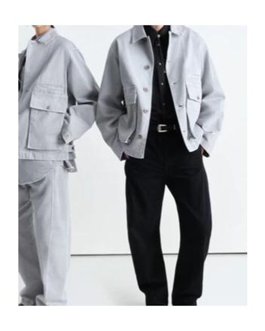 Lemaire Blue Long Sleeved Buttoned Jacket