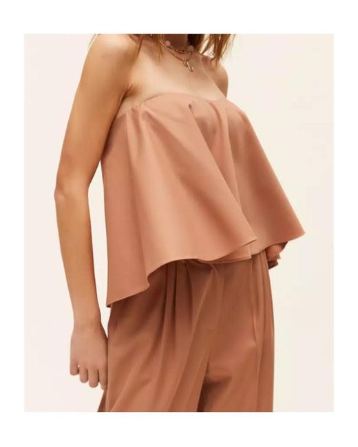 Twinset Brown Bustier Top