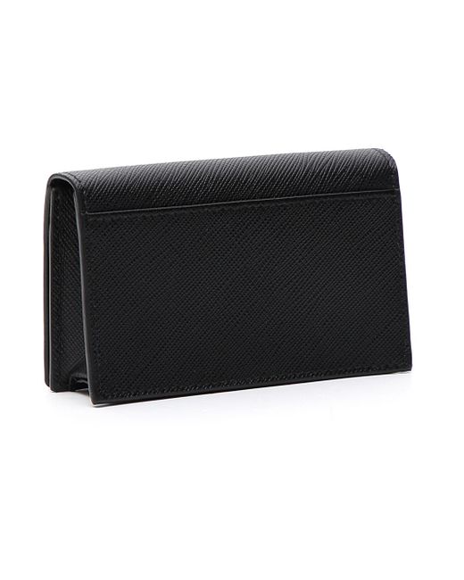 Prada Black Foldover Wallet for men