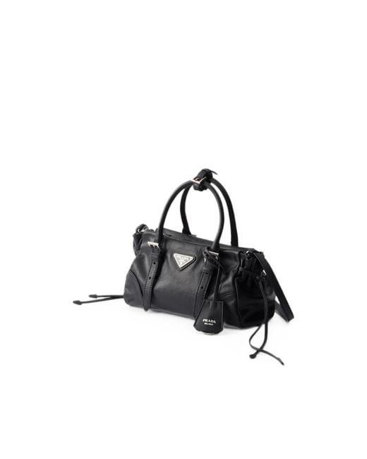 Prada Black Bonnie Small Tote Bag