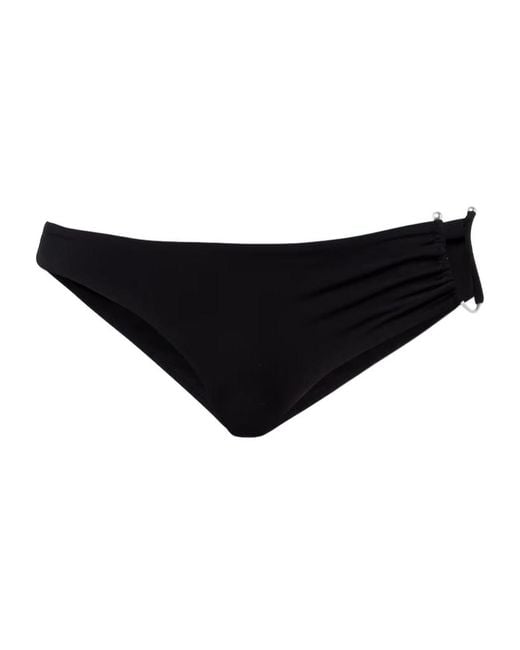 Christopher Esber Black Gathered Bikini Bottoms