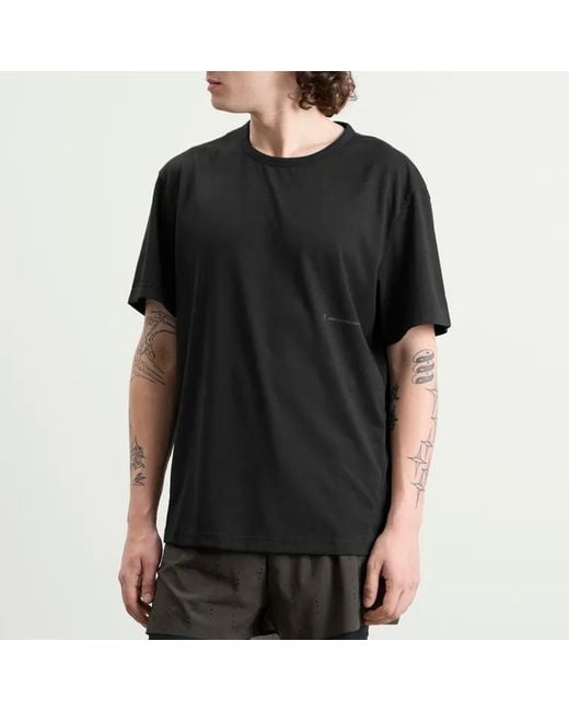 Post Archive Faction PAF Black On Running X Short-Sleeve T-Shirt for men