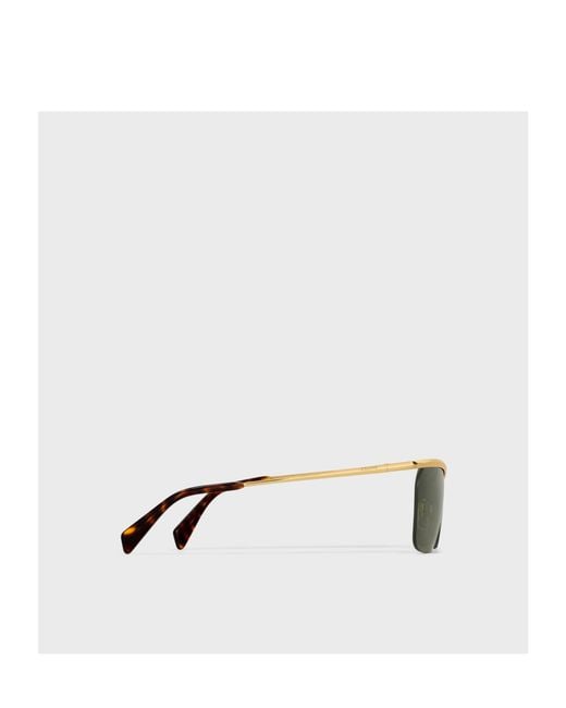 Céline Green Metal Frame 27 Sunglasses for men