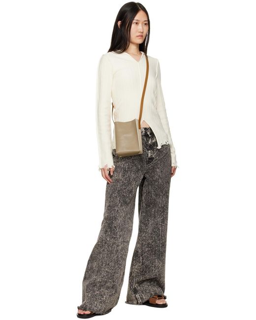 Marni Brown Criss-Cross Fussbett Sandals