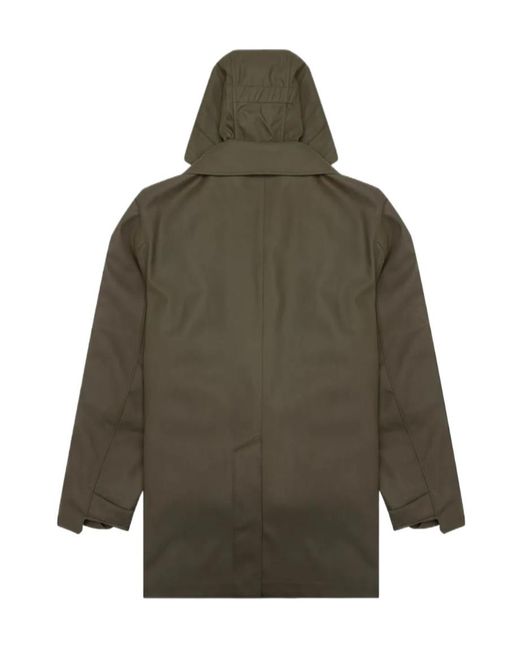 Stone Island Green Cotton Hooded Jacket for men