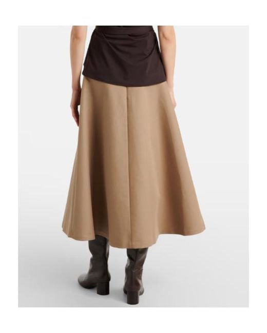 Rohe Natural Belt Loop Midi Skirt