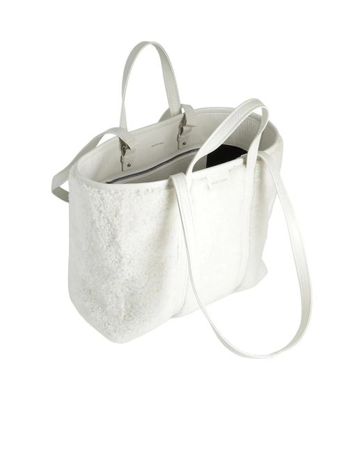 Balenciaga White Large Tote Bag
