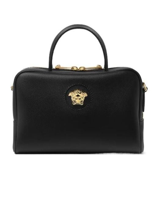 Versace Black La Medusa Hand Bag