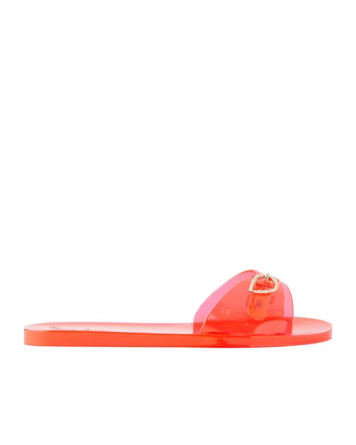Ancient Greek Sandals Red Filia Jelly Pvc Slides