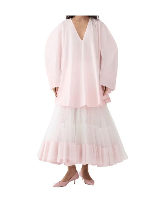 Jacquemus Pink Long Sleeve Dress