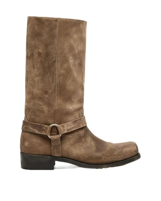 Golden Goose Deluxe Brand Brown High Biker Boots