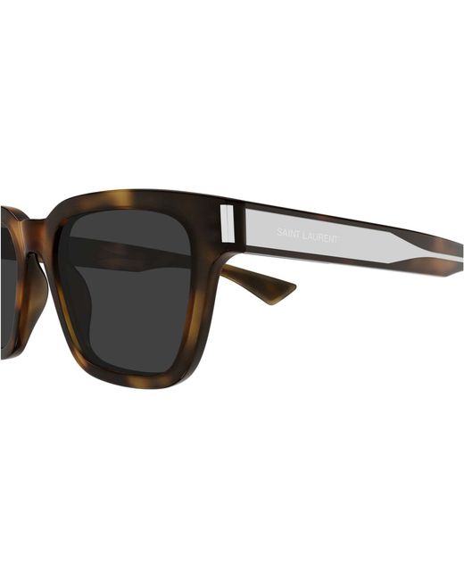 Saint Laurent Black Eyewear Rectangle Frame Sunglasses for men