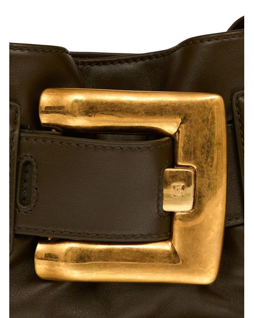Balmain Metallic Mini Anthem Shoulder Bag