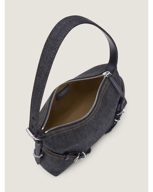 Givenchy Black Mini Voyou Denim Shoulder Bag