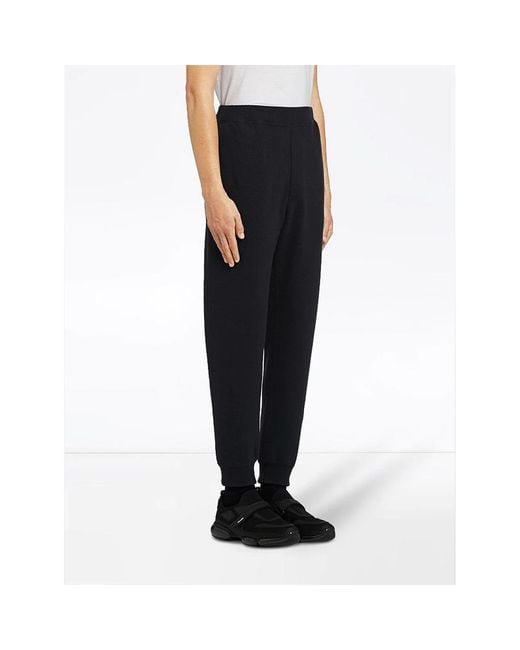 Prada Black Knitted Track Pants for men