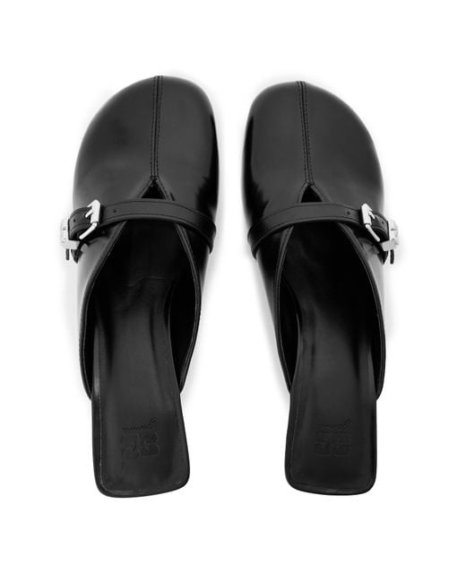 Ganni Black Heeled Mules