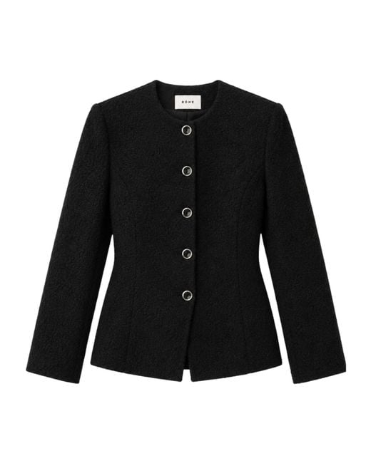 Rohe Black Tweed Jacket