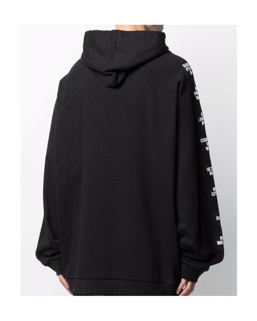 Raf Simons Blue Logo Hoodie for men