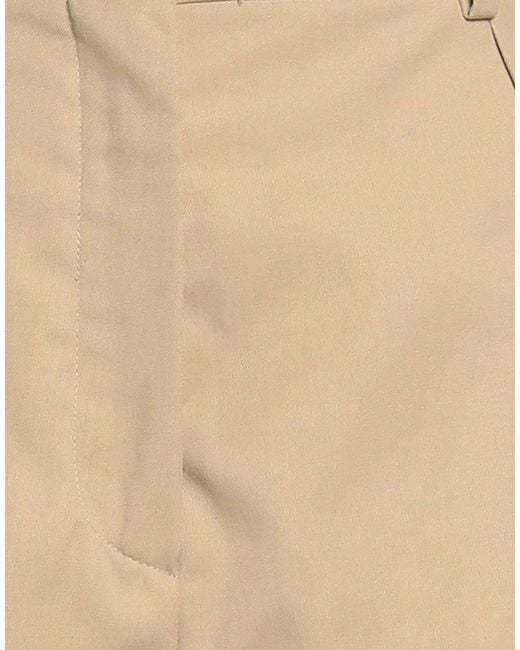Sportmax Natural Pleated Detail Shorts