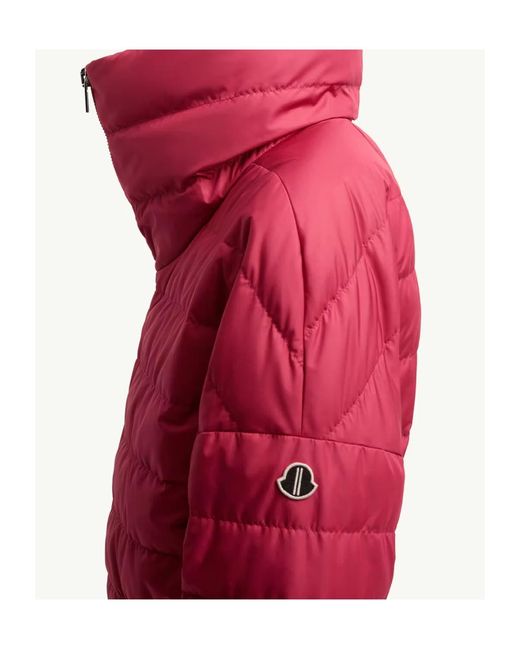 Moncler Red Moncler Rick Owens Cropped Down Jacket