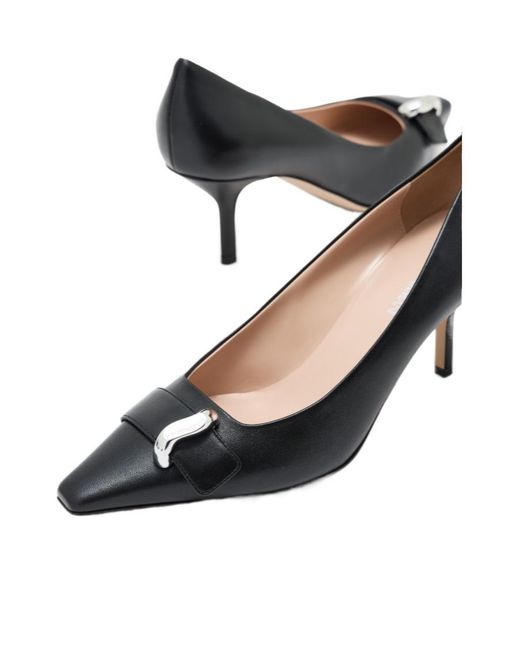 Emporio Armani Multicolor Buckle-Detail Pointed-Toe Pumps