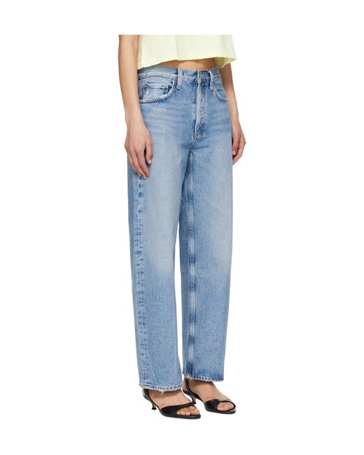 Agolde Blue Arc 29' Wide-Leg Jeans