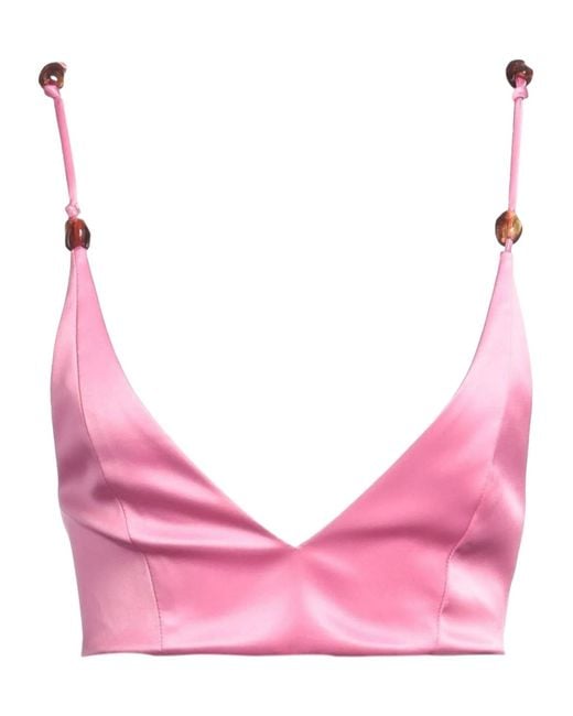 Ganni Pink Sleeveless Top