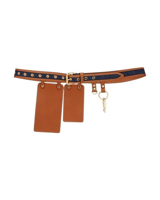 Fendi White Multi-Accessory Ff Motif Belt
