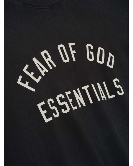 Fear Of God Black Short-Sleeved T-Shirt for men