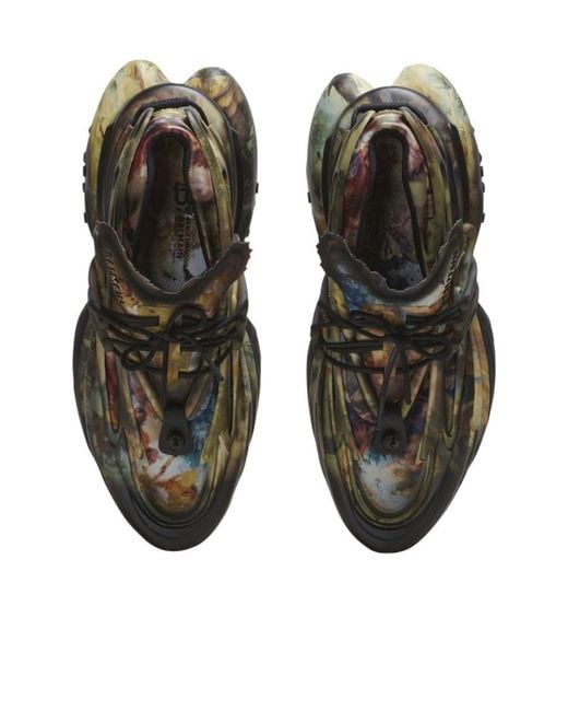 Balmain Multicolor Unicorn Logo Low-Cut Skate Shoes for men