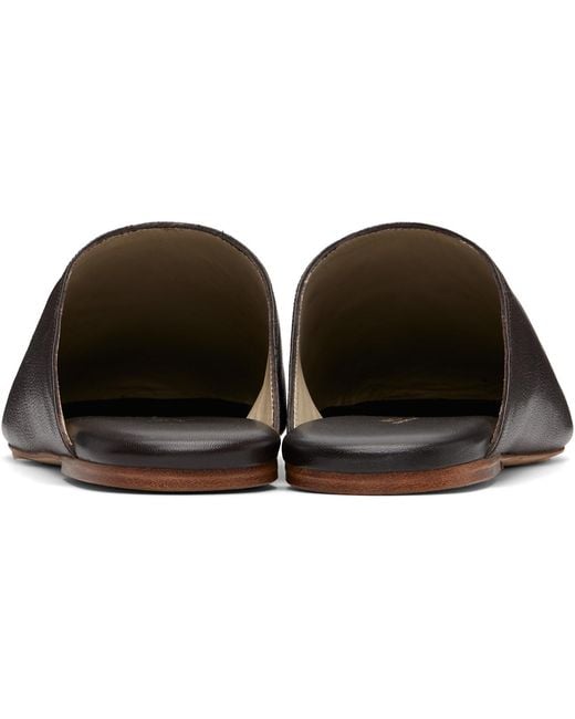 A.P.C. Brown Les Mules Slippers
