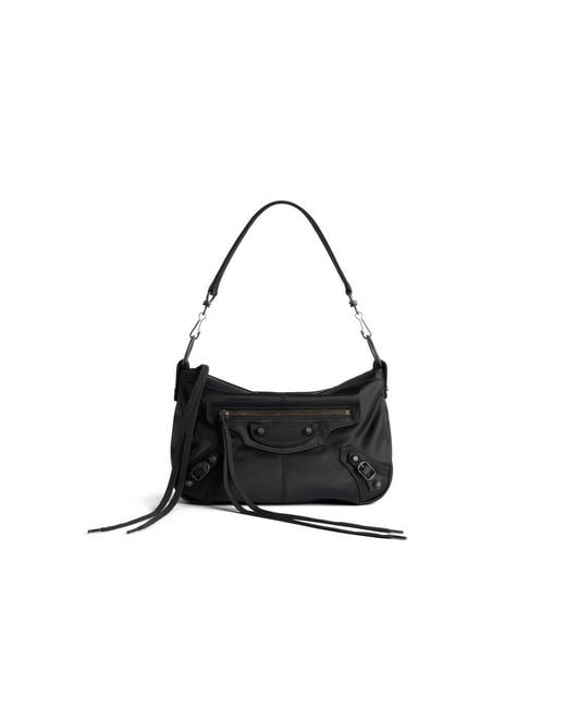 Balenciaga White Le City Moto Small Shoulder Bag for men
