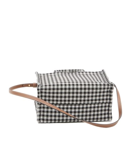 Céline White Small Cabas Thais