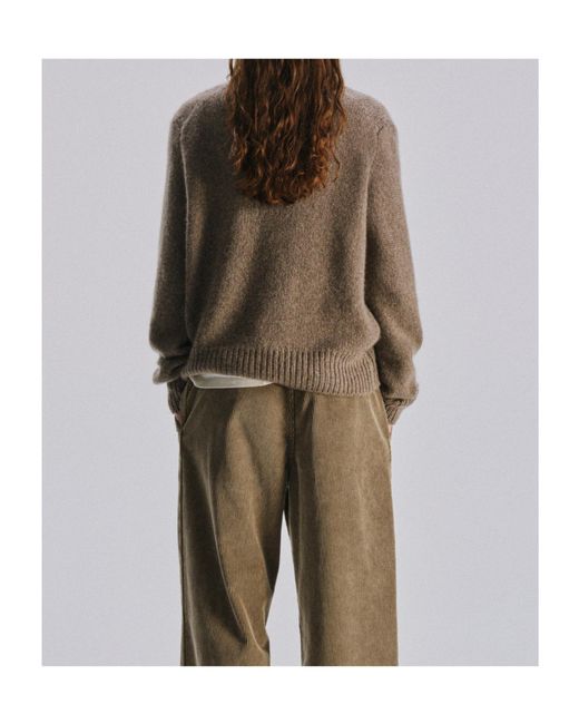 The Row Brown Long-Sleeved Sweater